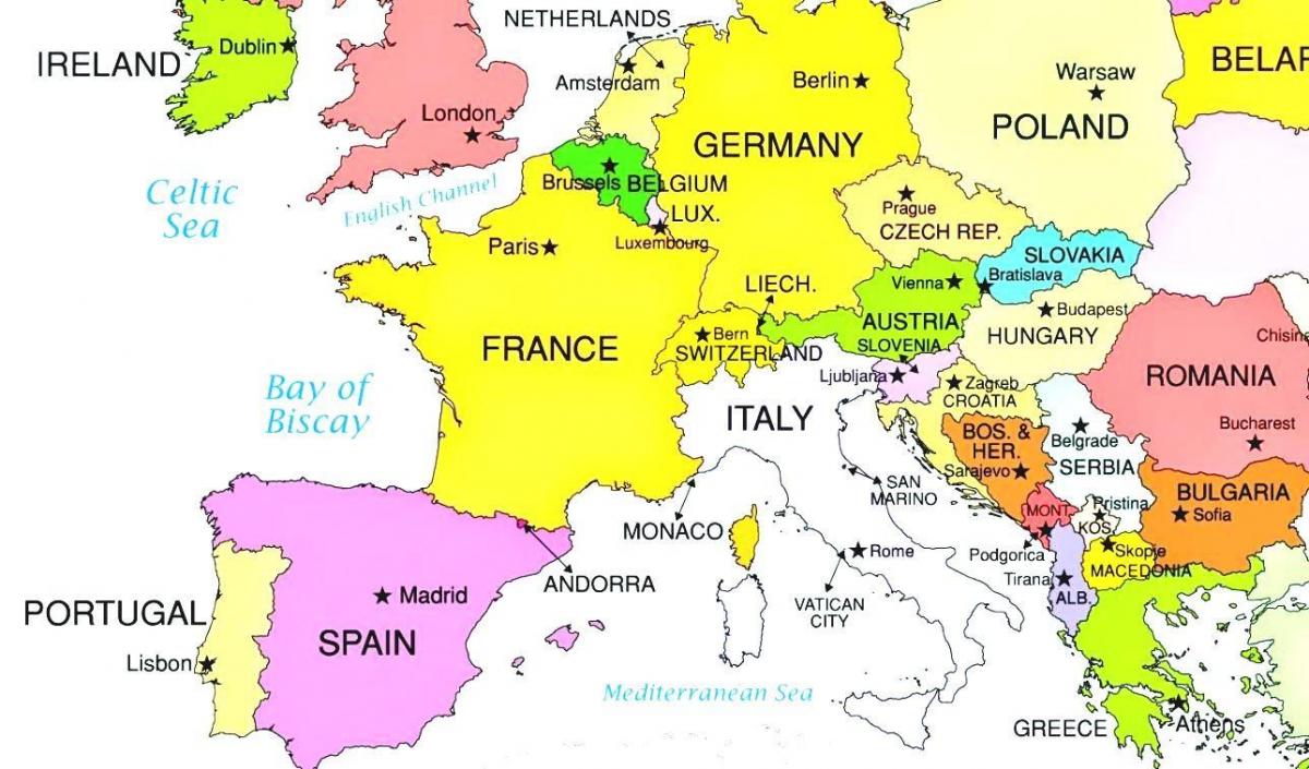 mapa evropy ukazuje, Lucembursko