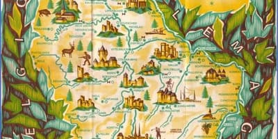 Mapa Lucemburska okružní