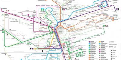 Mapa Lucemburska metro