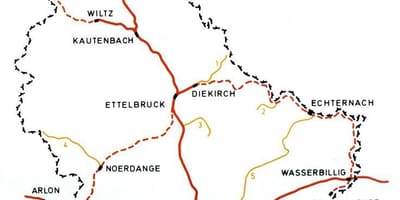 Mapa Luxembourg train station